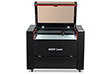 Aeon Nova10 S 花式道具按摩椅play高h  Professional CO2 Laser Cutter and Engraver front overhead view with lid open
